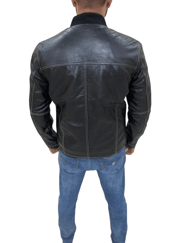 100% Top Grain Leather Jacket C14