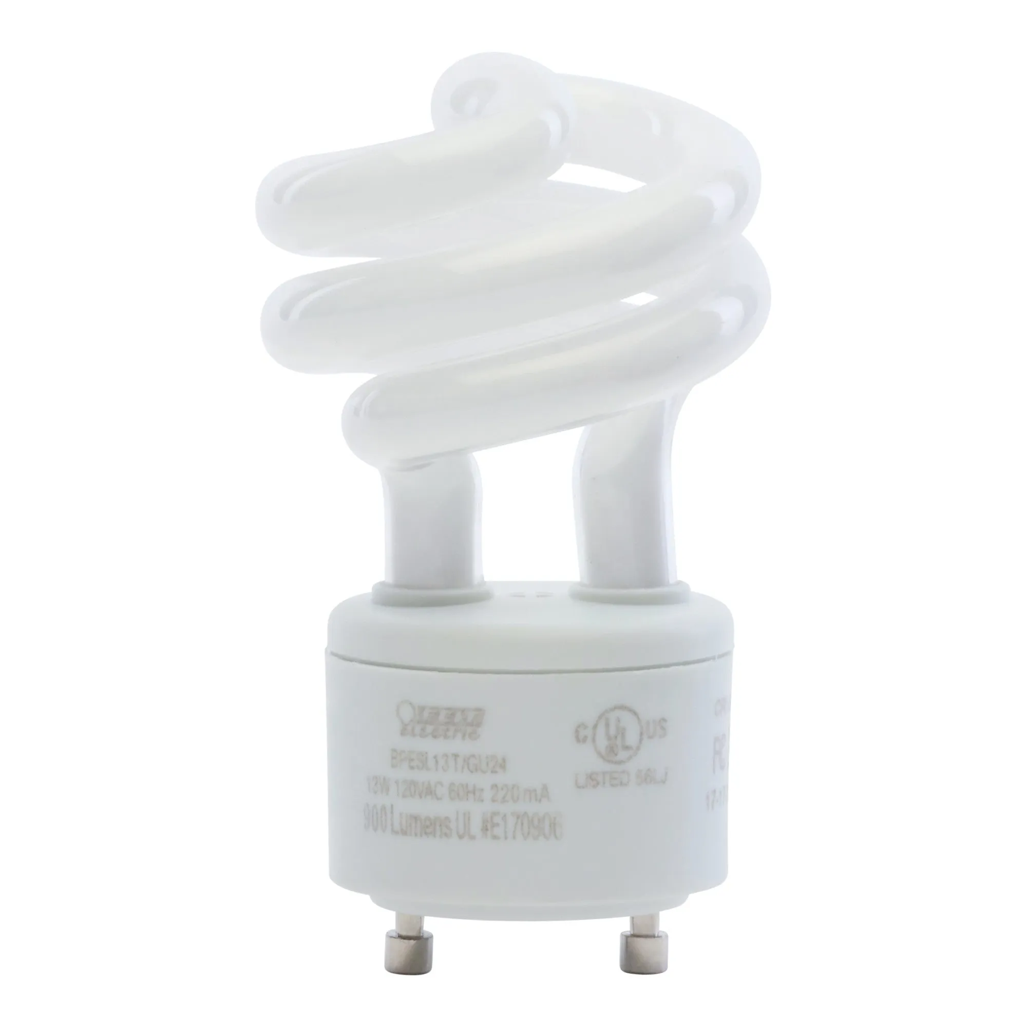 13W (60W Replacement) Soft White (2700K) GU24 Base Non-Dimmable Twist CFL Light Bulb