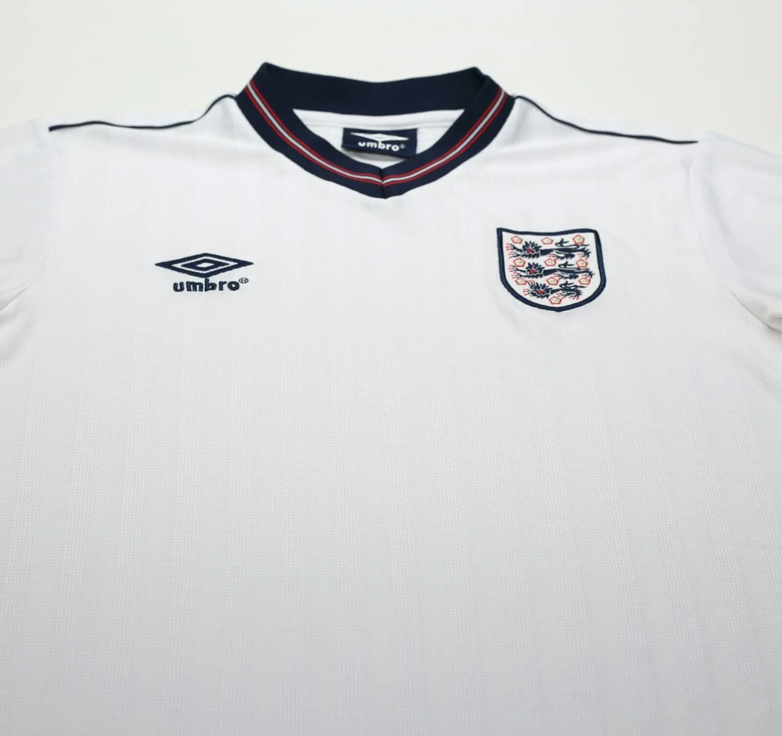 1984/87 ENGLAND Retro Umbro Home Football Shirt (M) Mexico World Cup 1986