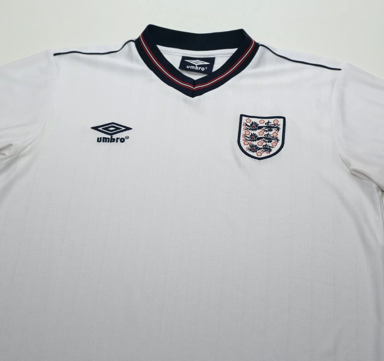 1984/87 ENGLAND Retro Umbro Home Football Shirt (M) Mexico World Cup 1986