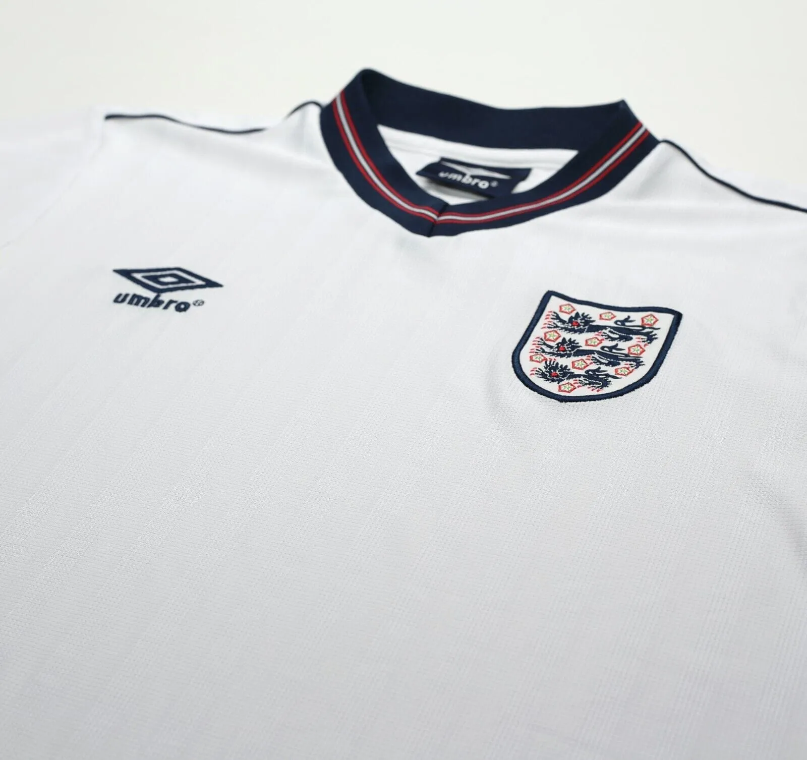 1984/87 ENGLAND Retro Umbro Home Football Shirt (M) Mexico World Cup 1986