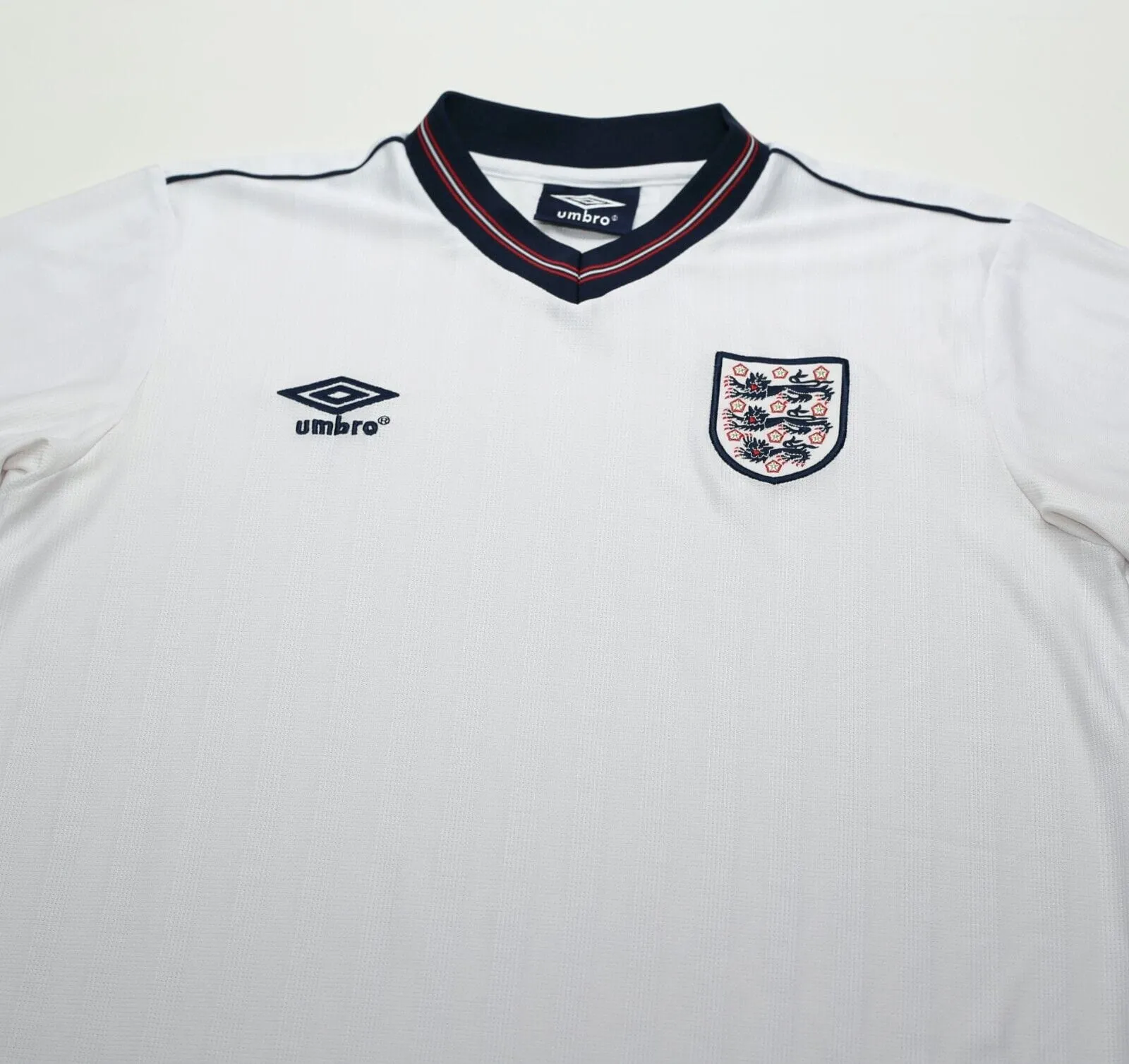 1984/87 ENGLAND Retro Umbro Home Football Shirt (M) Mexico World Cup 1986