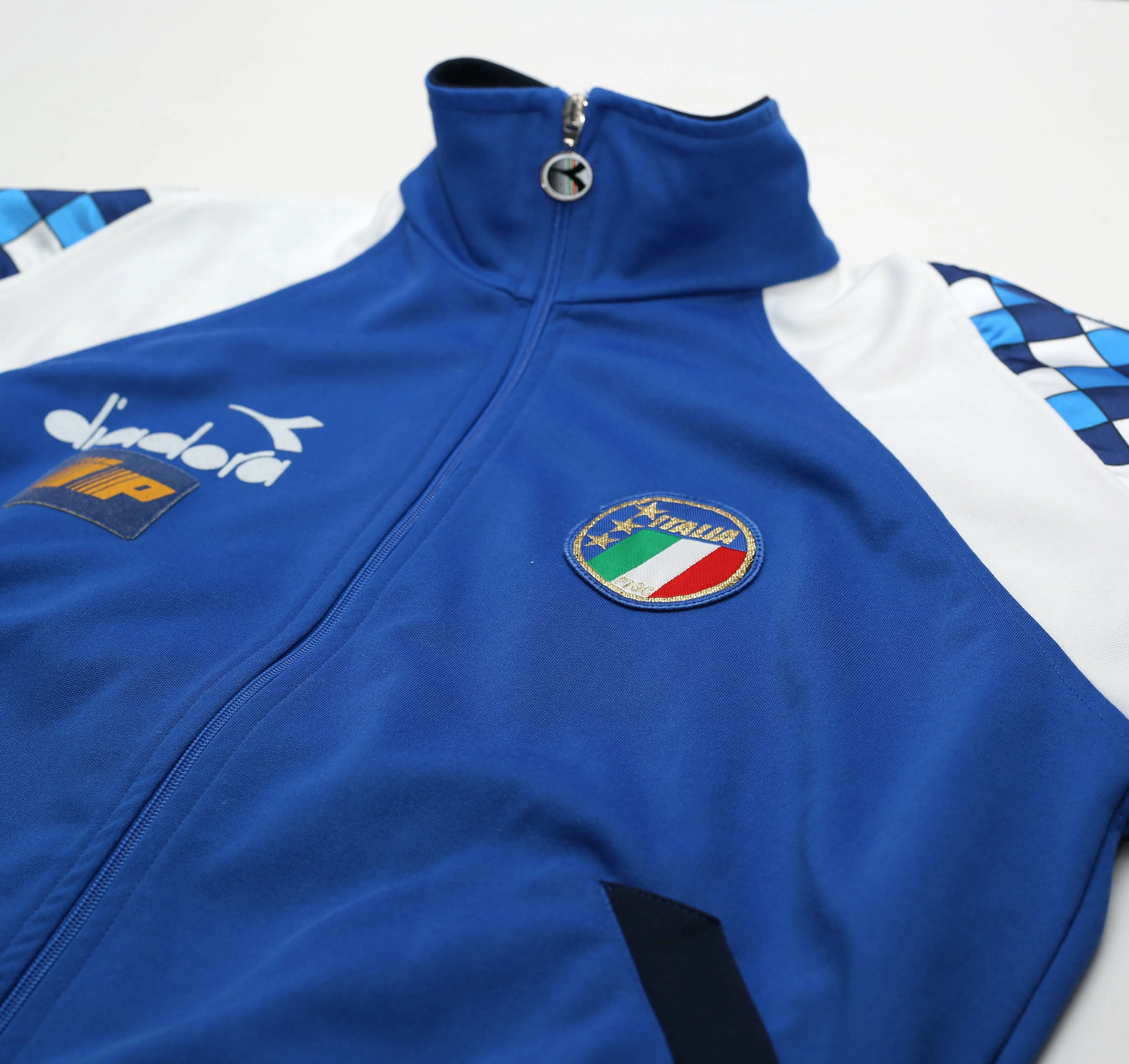 1990/92 ITALY Vintage Diadora Player Issue Track Top Jacket (L)