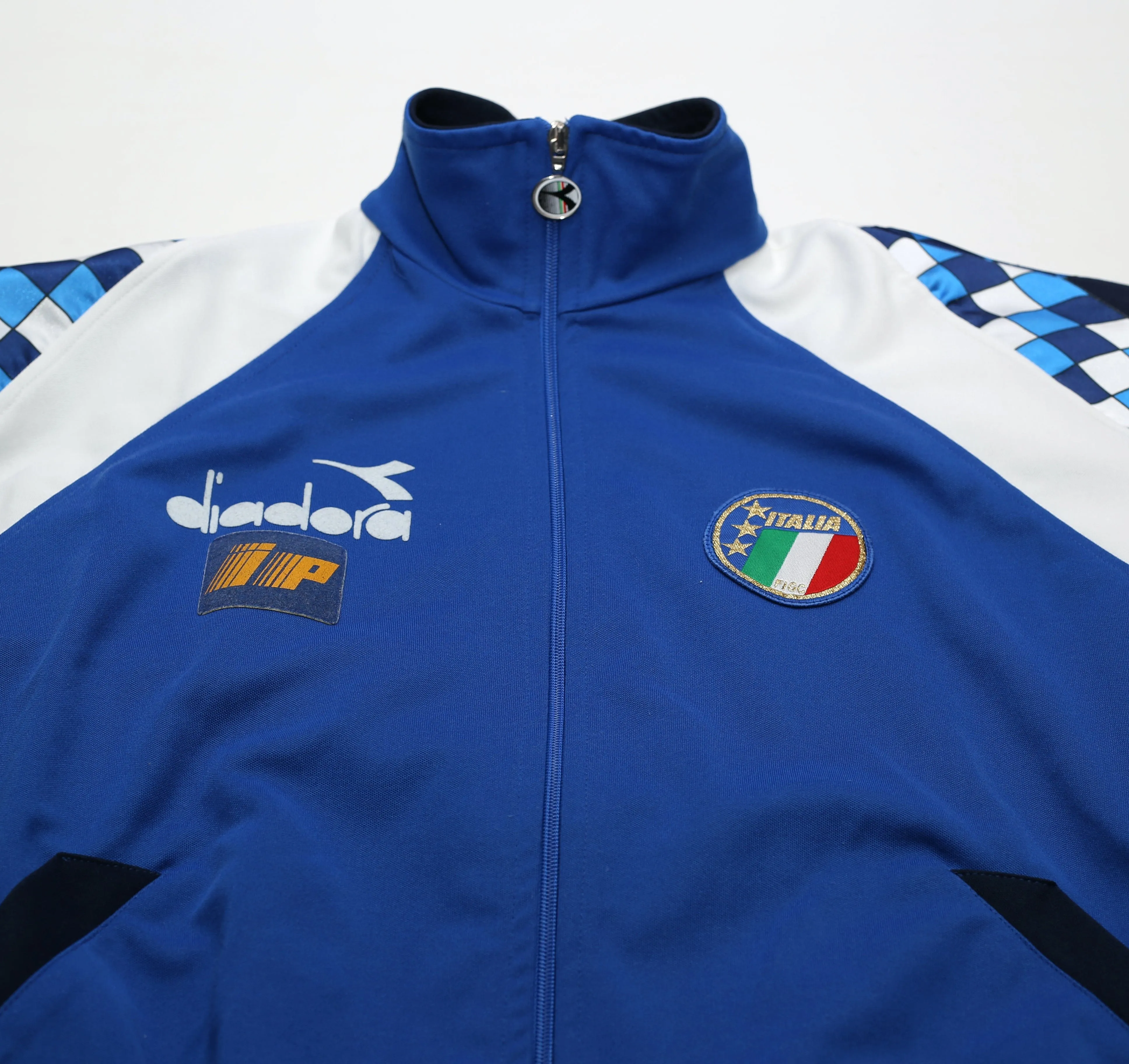 1990/92 ITALY Vintage Diadora Player Issue Track Top Jacket (L)