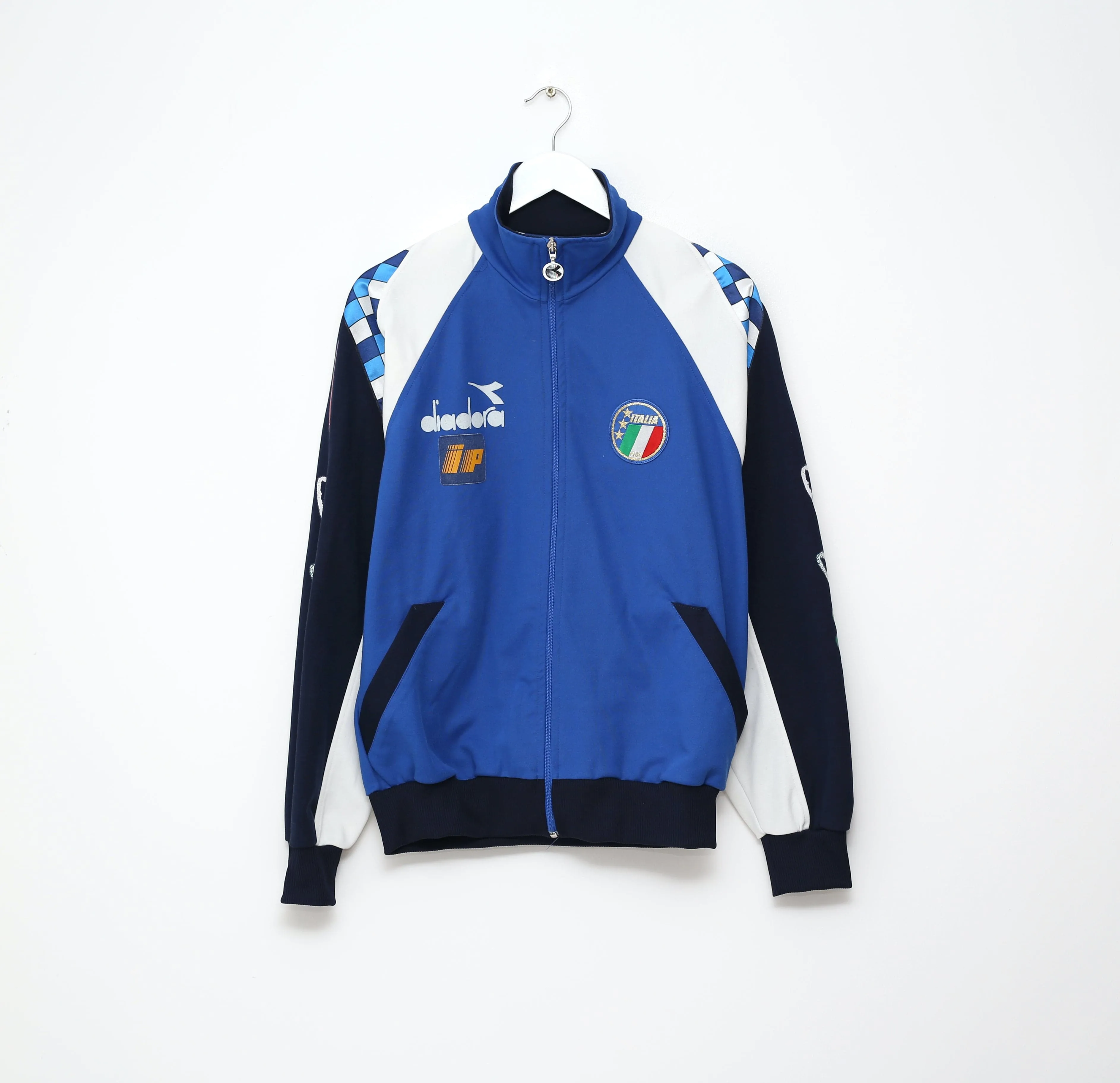 1990/92 ITALY Vintage Diadora Player Issue Track Top Jacket (L)