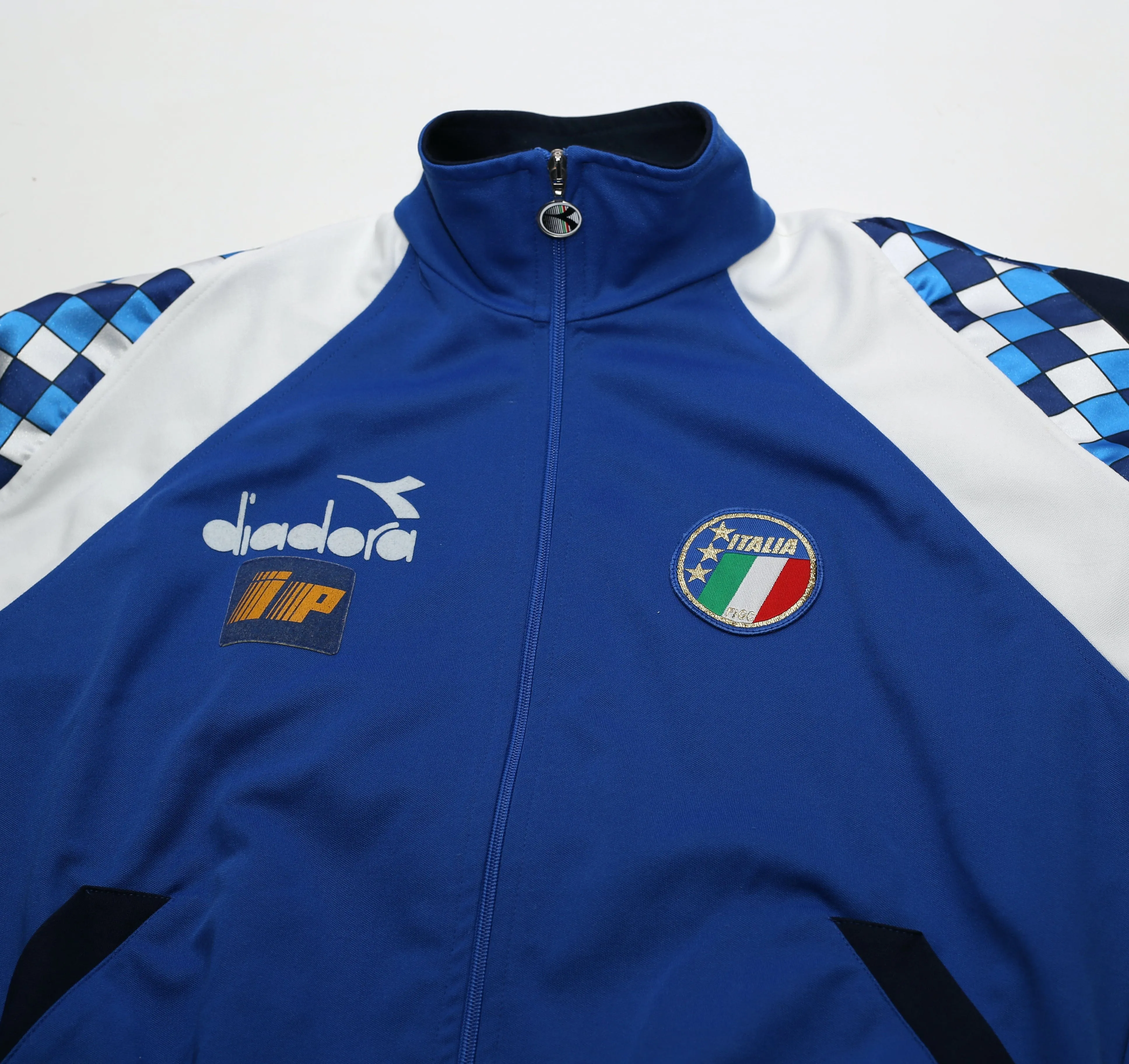 1990/92 ITALY Vintage Diadora Player Issue Track Top Jacket (L)