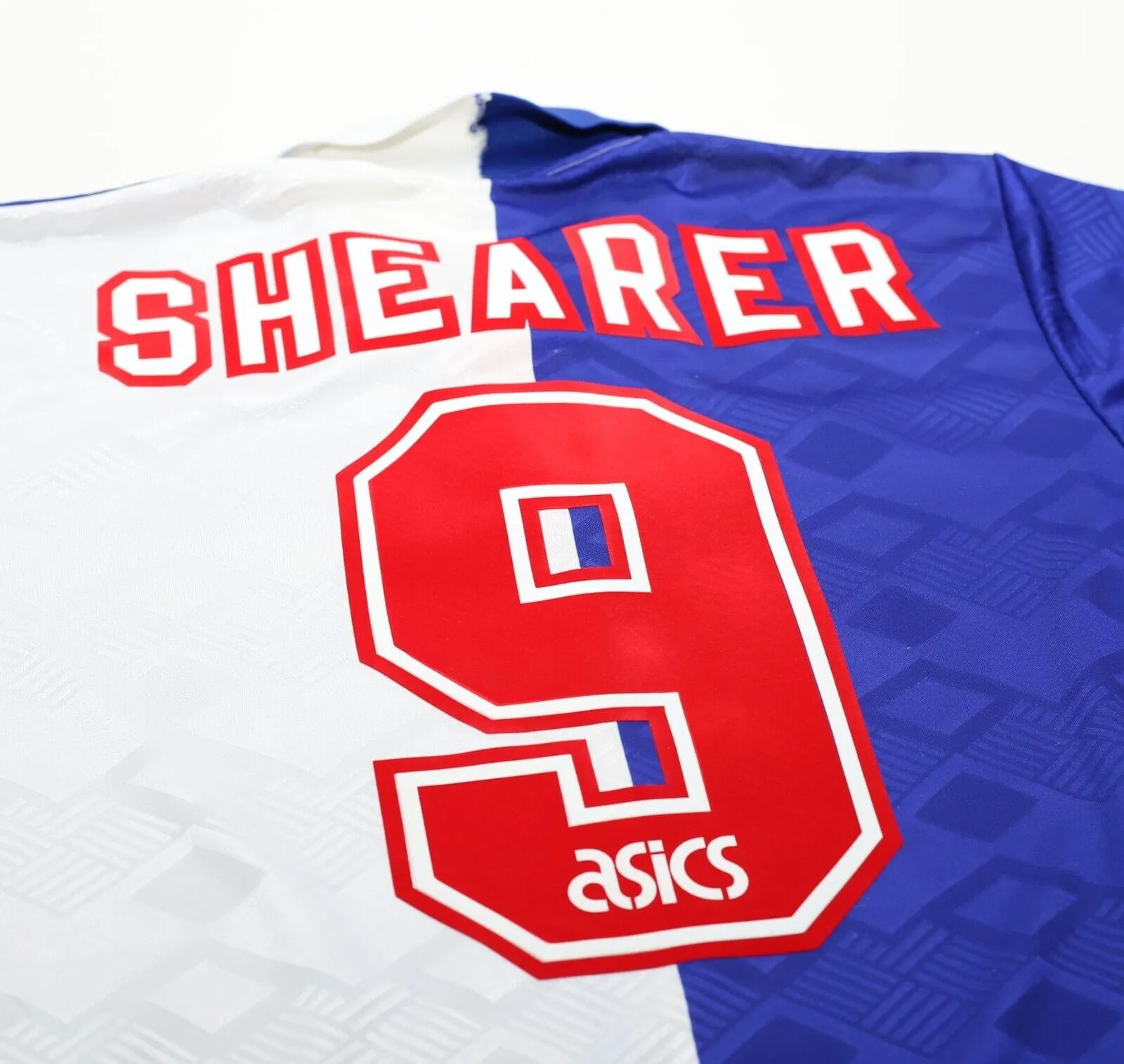 1992/94 SHEARER #9 Blackburn Rovers Vintage Asics Home Football Shirt (M/L)