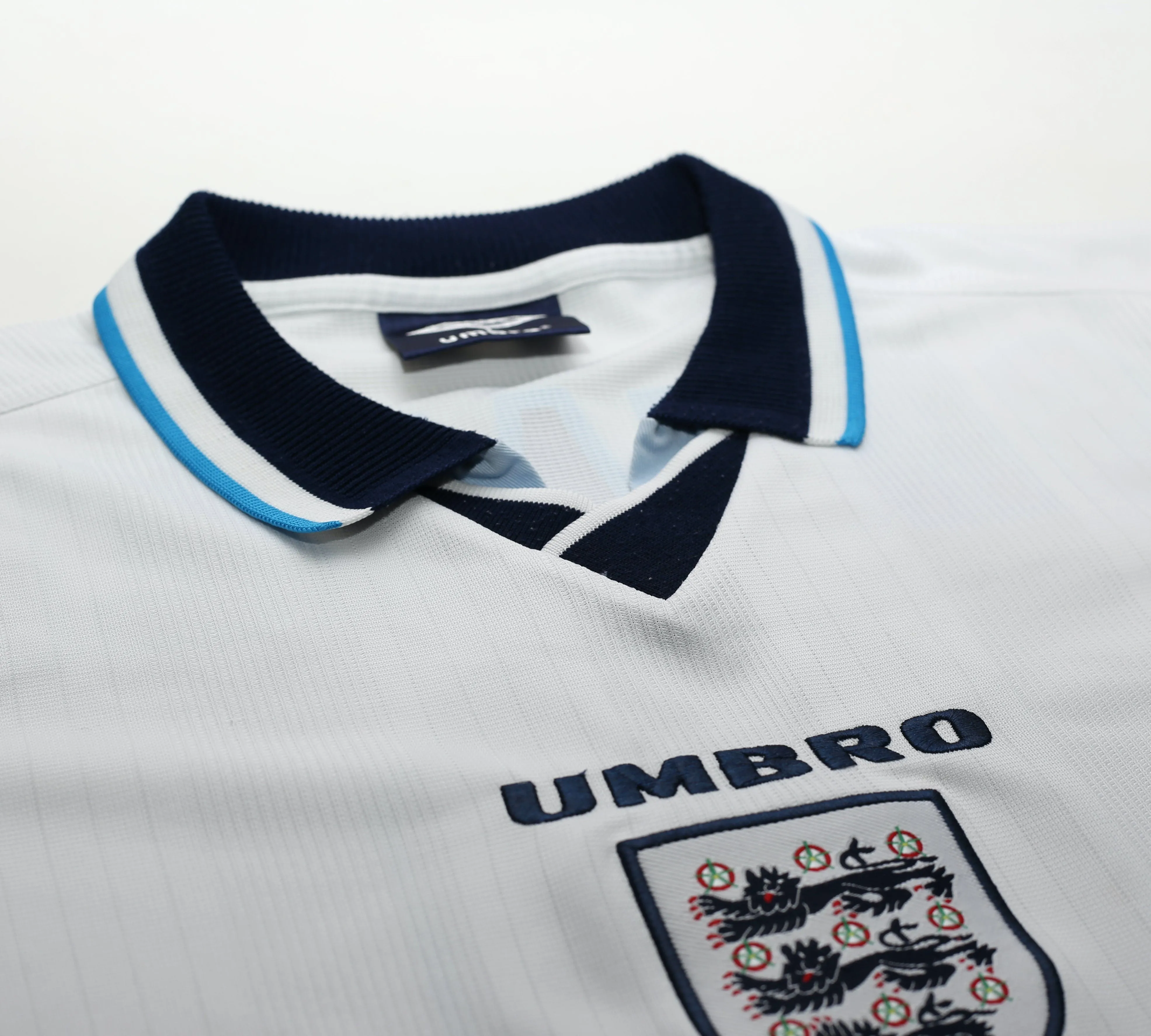 1995/97 SHEARER #9 England Retro Umbro Football Shirt (M) Euro 96 Netherlands