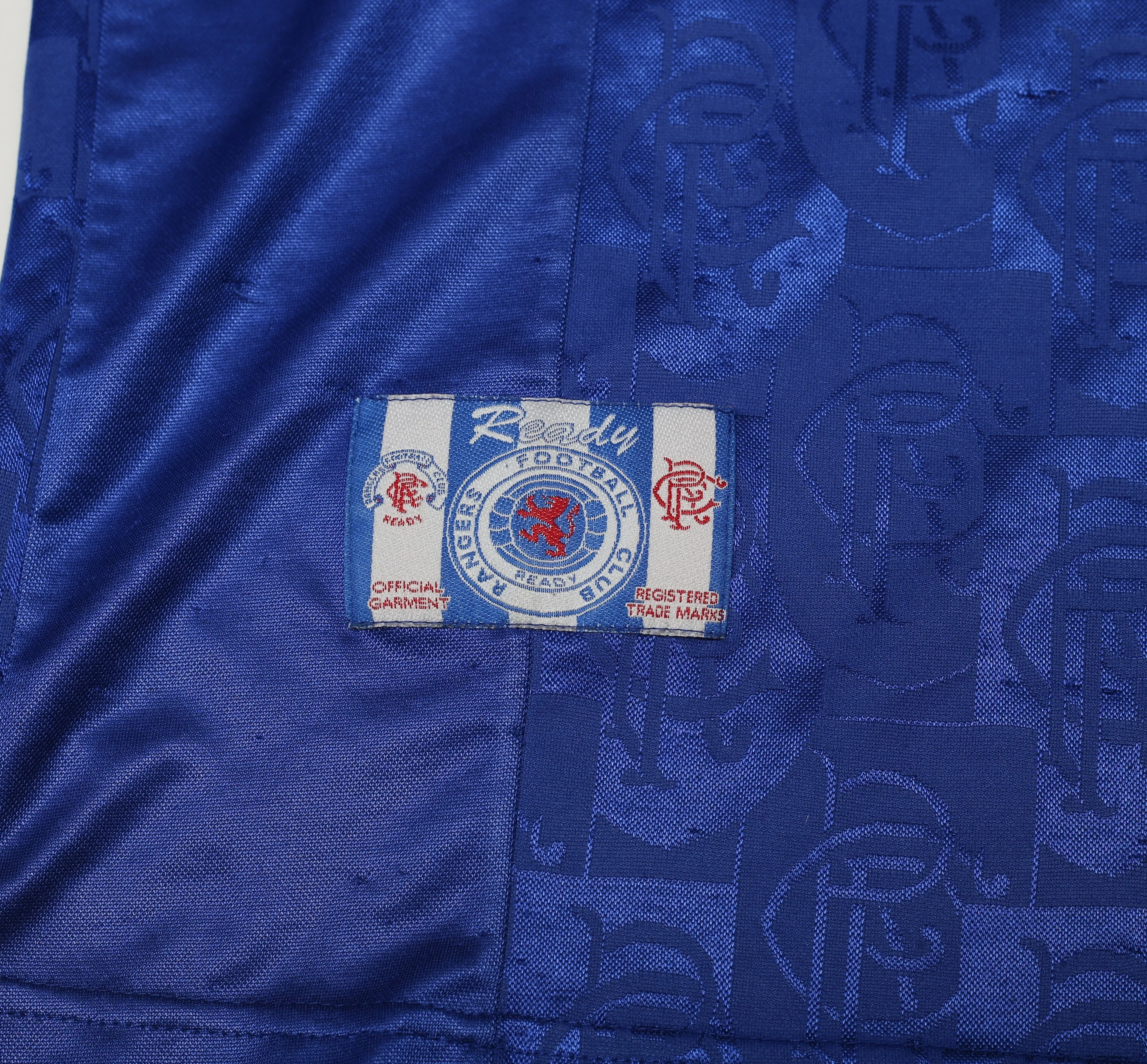 1996/97 RANGERS Vintage adidas Home Football Shirt Jersey (M)