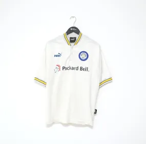 1996/98 LEEDS UNITED Vintage PUMA Home Football Shirt Jersey (L)