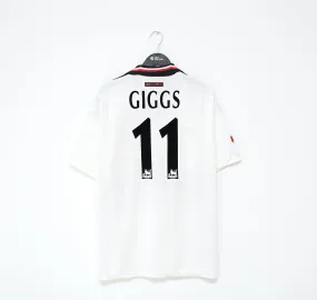 1997/99 GIGGS #11 Manchester United Vintage Umbro Away Football Shirt (XL)