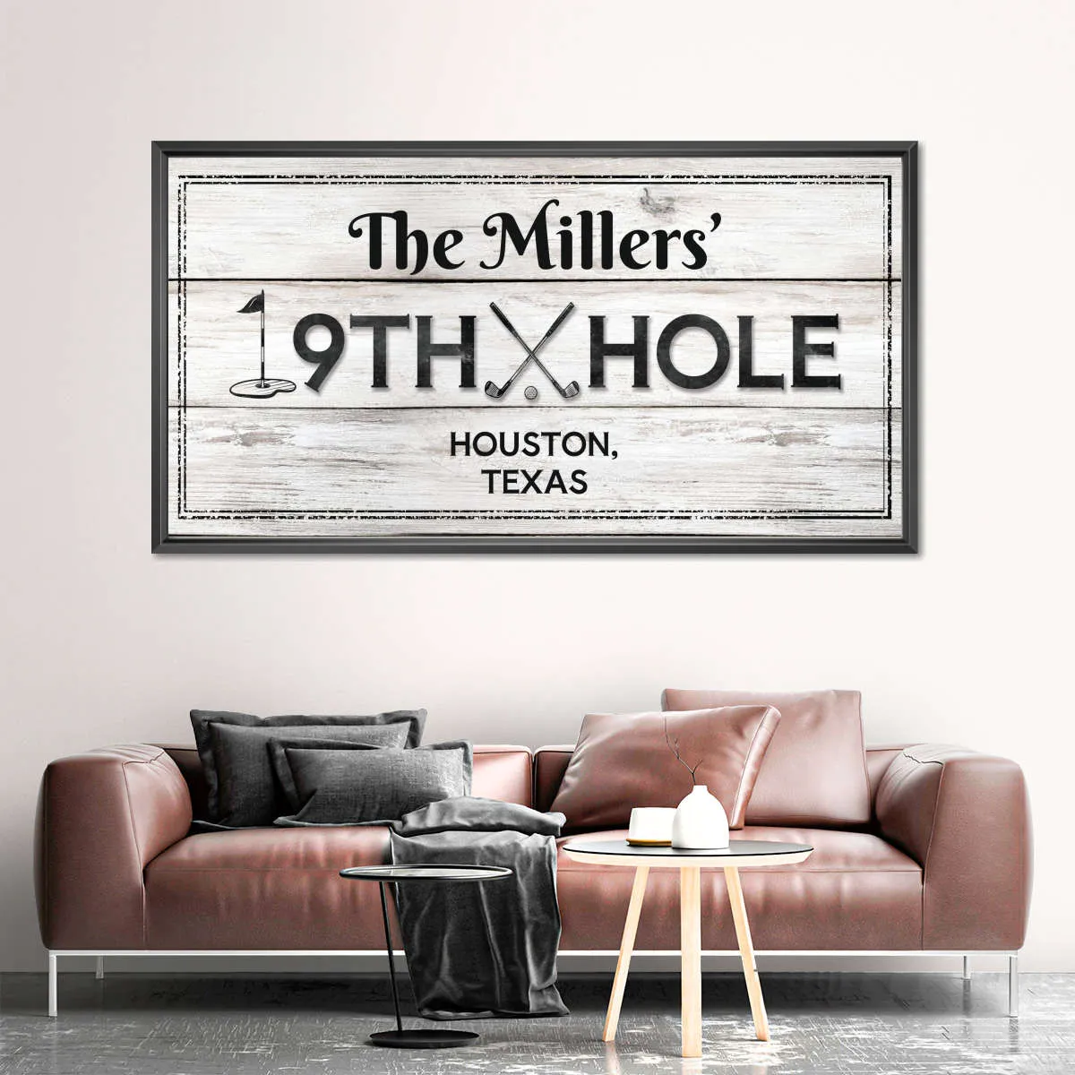 19th Hole Light Sign Wall Art