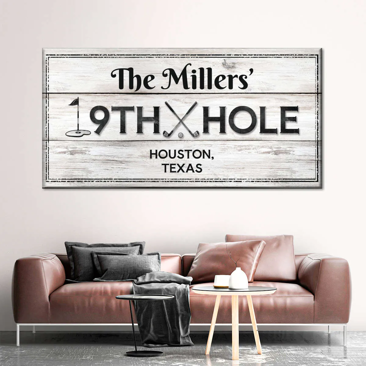 19th Hole Light Sign Wall Art