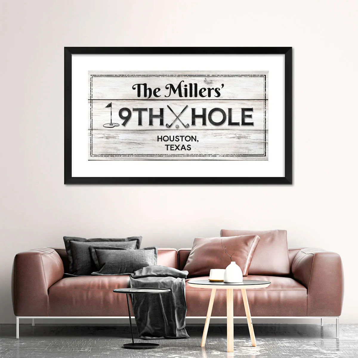 19th Hole Light Sign Wall Art