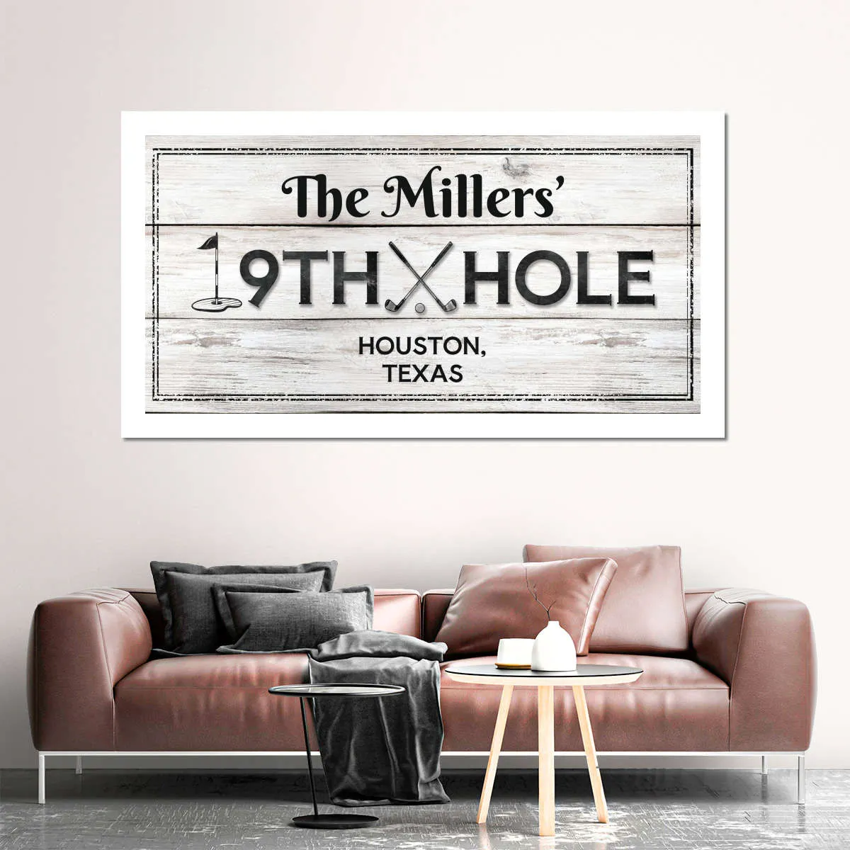 19th Hole Light Sign Wall Art