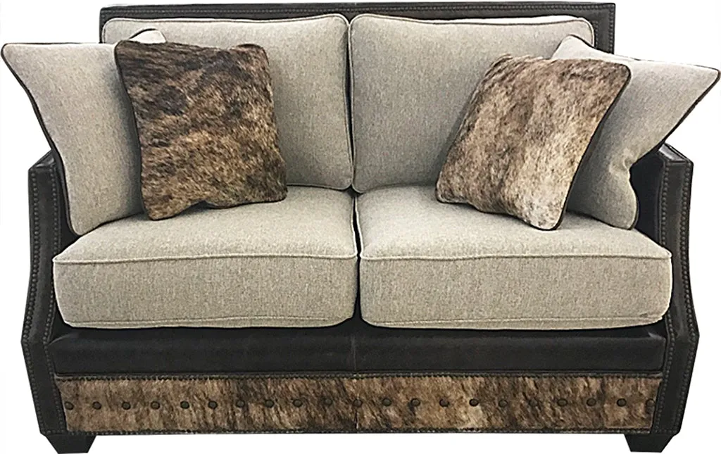 Aberdeen Contemporary Western Love Seat