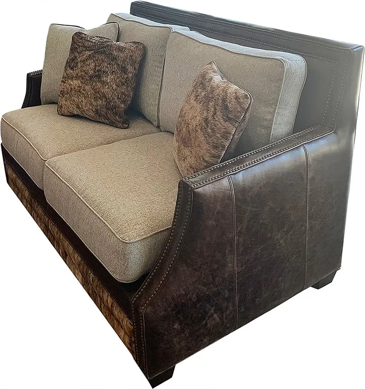 Aberdeen Contemporary Western Love Seat