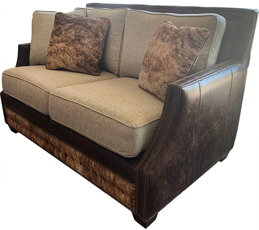 Aberdeen Contemporary Western Love Seat