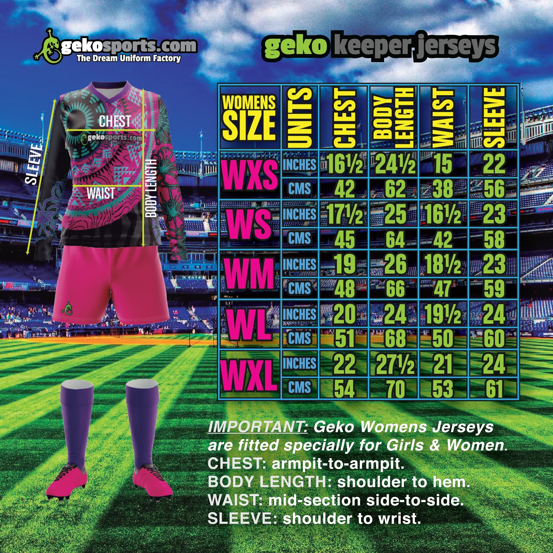 Alexa Girls / Women Goalkeeper Jersey