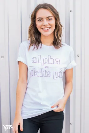 Alpha Delta Pi Boutique Tee