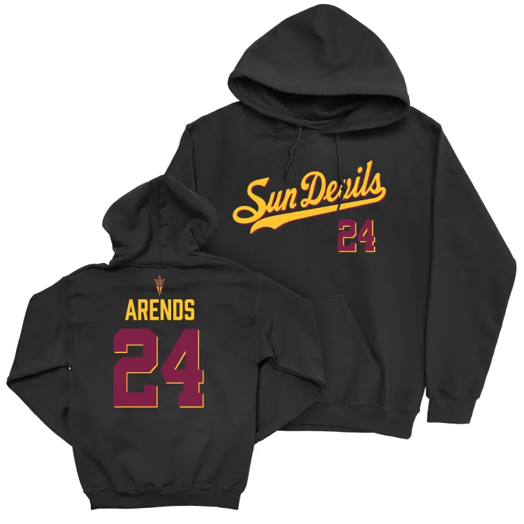 Arizona State Football Black Script Hoodie - Coleson Arends