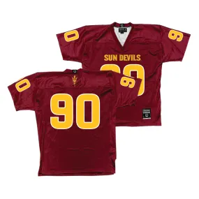 Arizona State Football Maroon Jersey  - Kyran Bourda