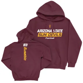 Arizona State Football Maroon Rush Hoodie - Derek Eusebio