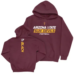 Arizona State Football Maroon Rush Hoodie  - Kaleb Black