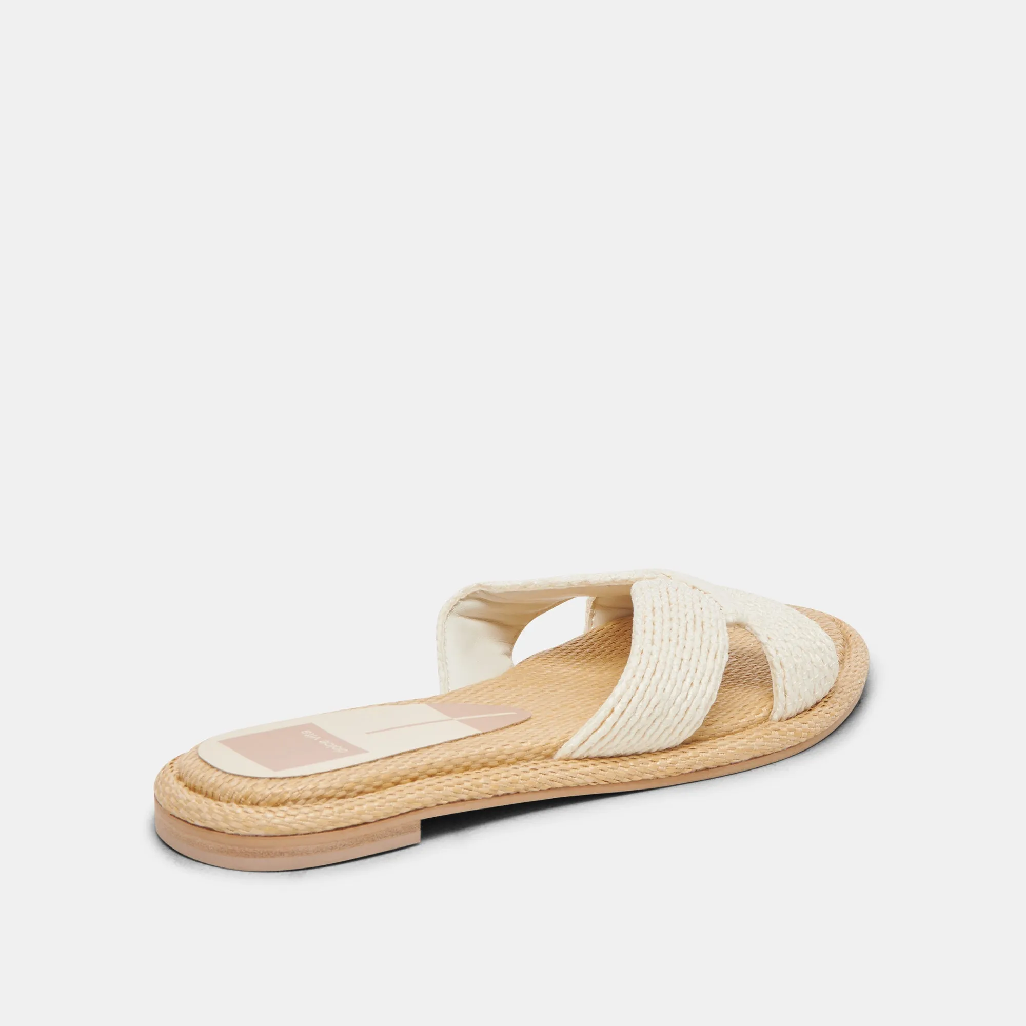 ATOMIC SANDALS WHITE RAFFIA -  re:vita