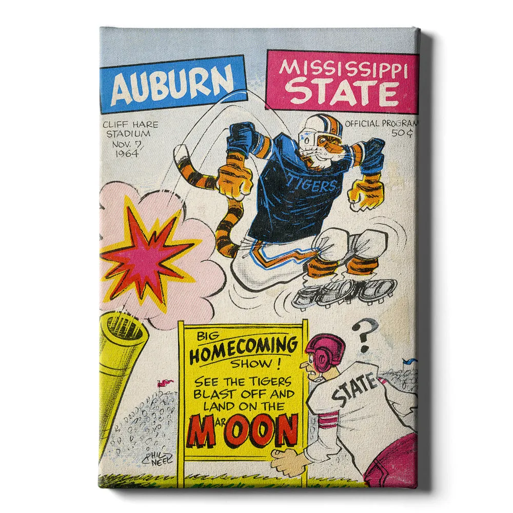 Auburn Tigers - Vintage Auburn vs. Mississippi Official Program Cover 11.7.64