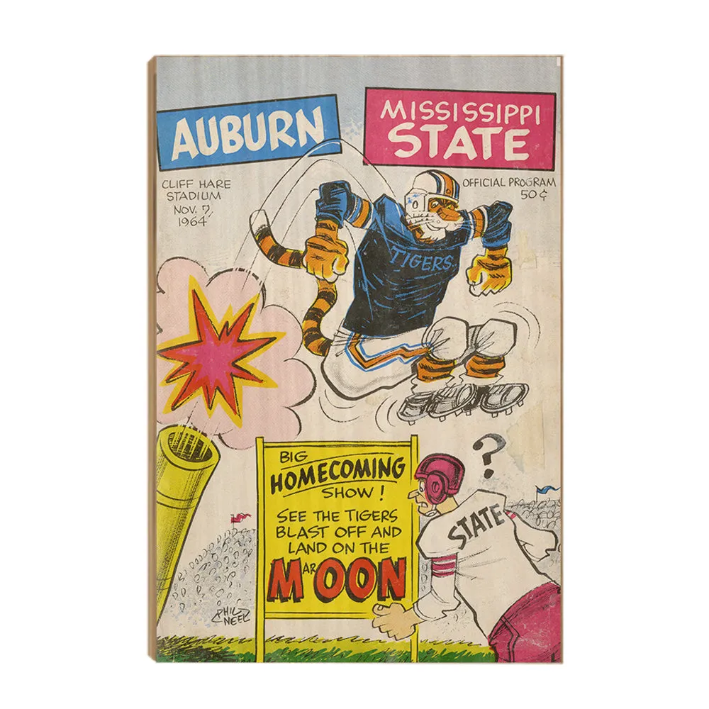 Auburn Tigers - Vintage Auburn vs. Mississippi Official Program Cover 11.7.64