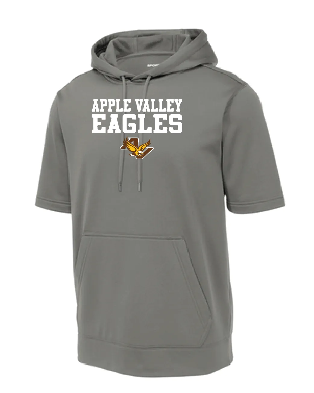 AV Eagles - Adult Short Sleeve Hooded Eagle Logo