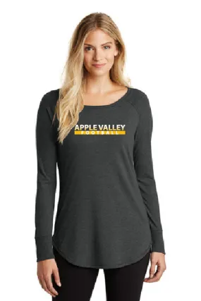 AV Football - District ® Women’s Perfect Tri ® Long Sleeve Tunic Tee - Black Frost