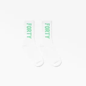 Ayton Socks (White/Green)