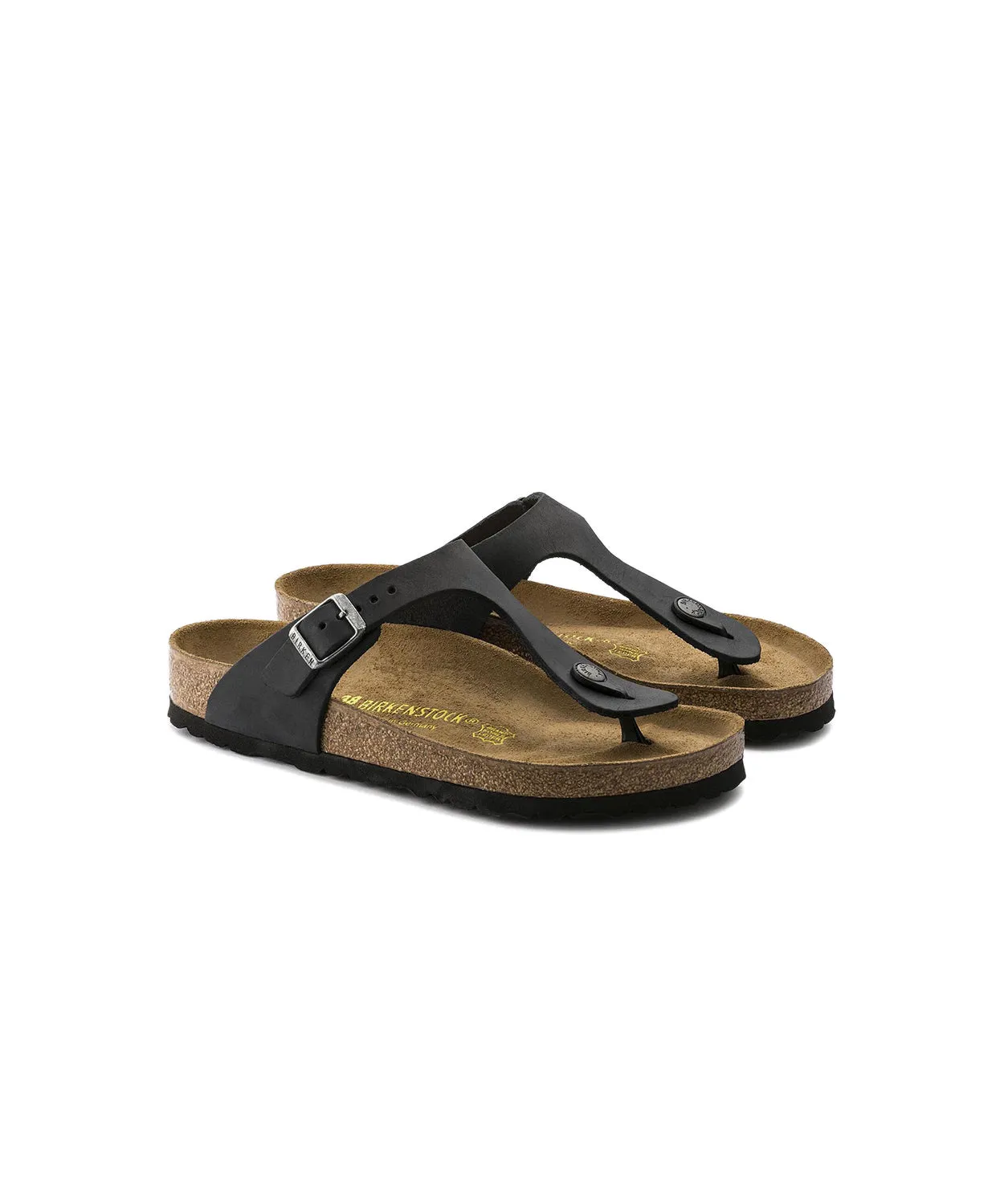 Birkenstock Gizeh Oiled Leather Black Sandals