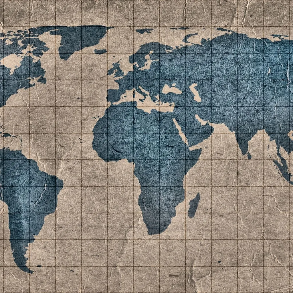 Blue Lands World Map