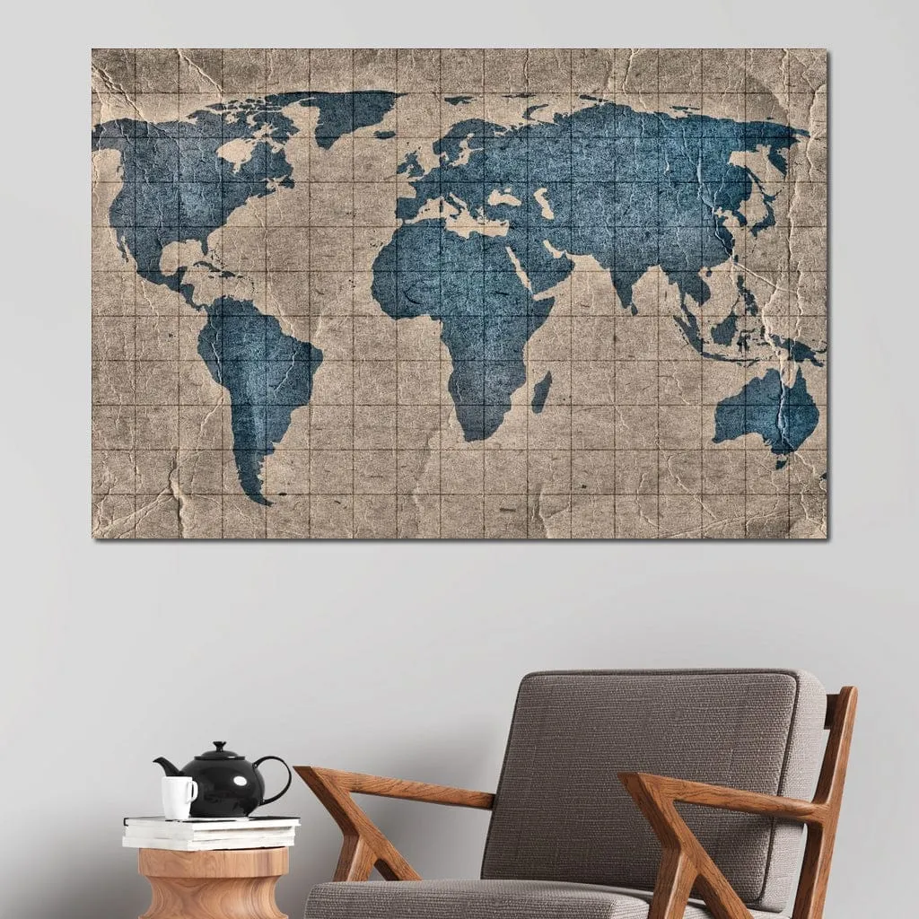 Blue Lands World Map