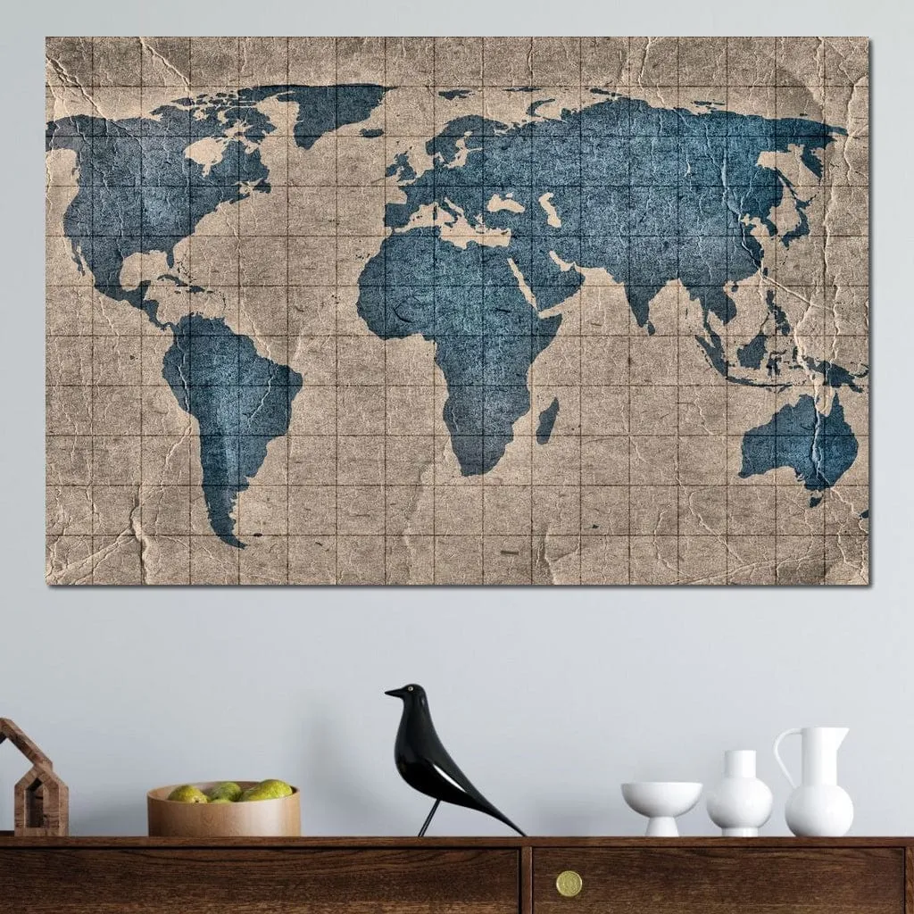 Blue Lands World Map