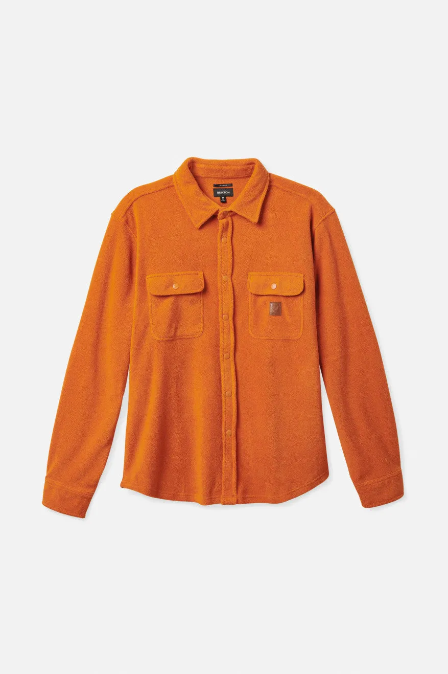 Bowery L/S Arctic Stretch Fleece - Burnt Orange