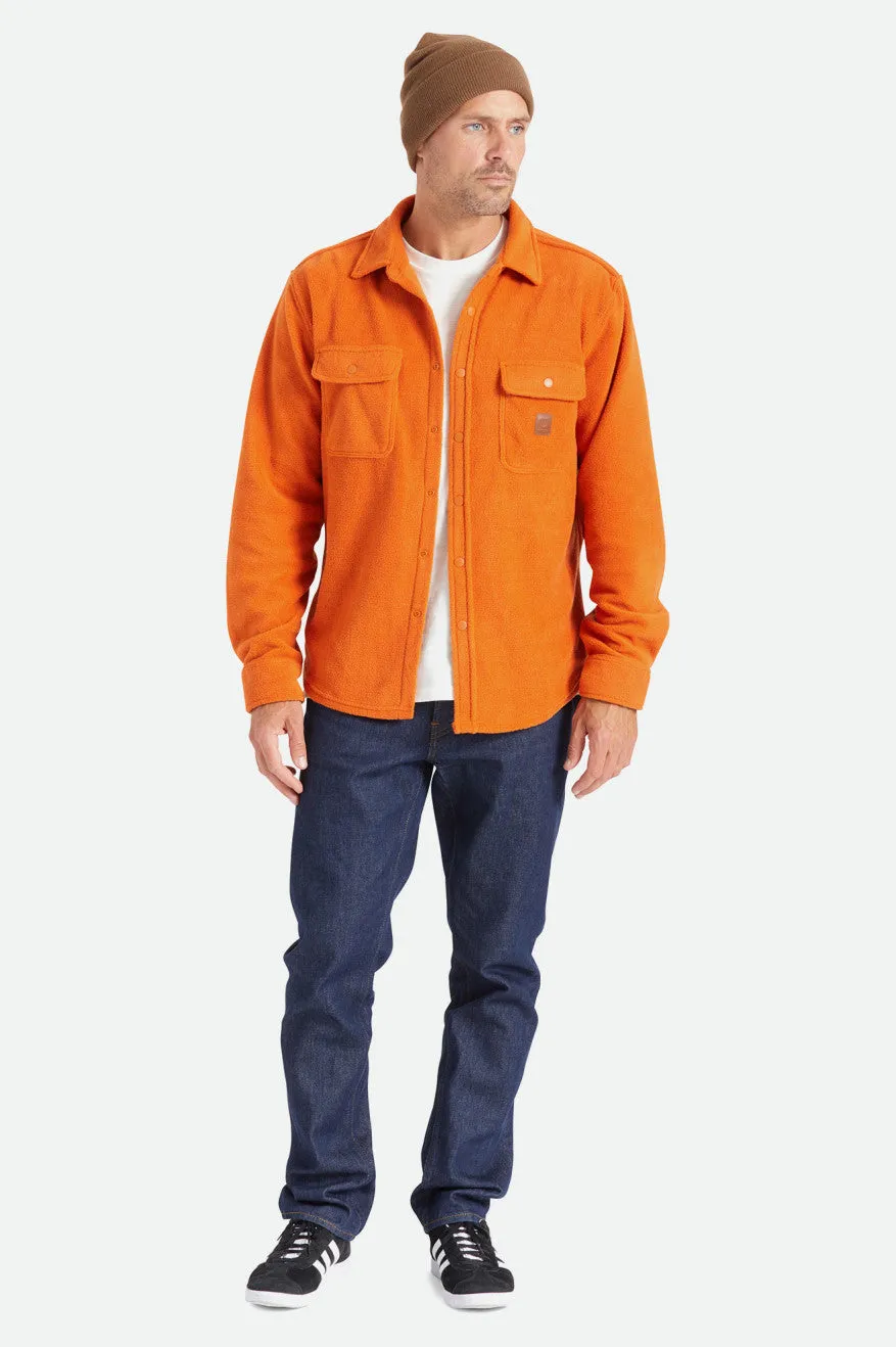 Bowery L/S Arctic Stretch Fleece - Burnt Orange