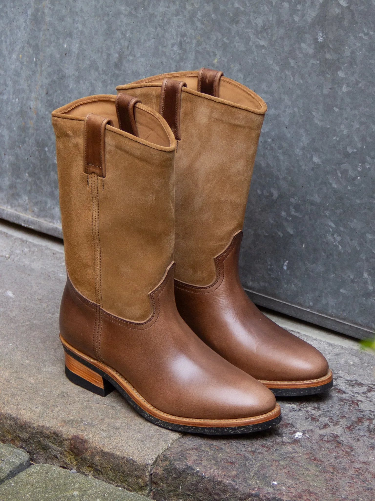 Bright Shoemakers, Roper Boot, Natural Chromexcel/ Raw Cord