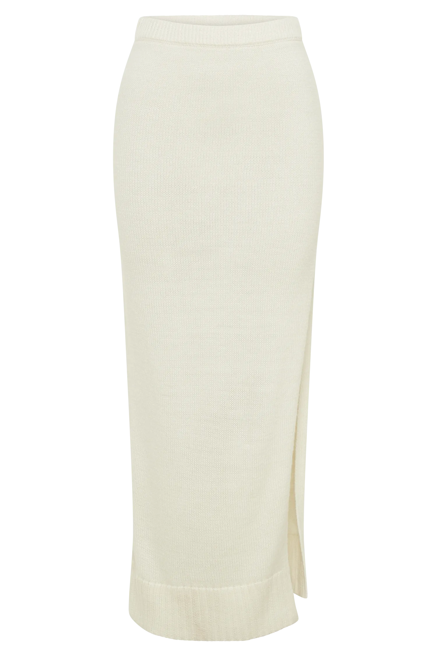 Brittany Knit Midi Skirt - Ivory