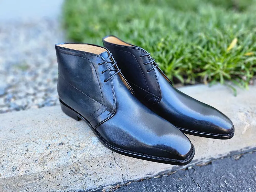 Burnished Calfskin Chukka Boot