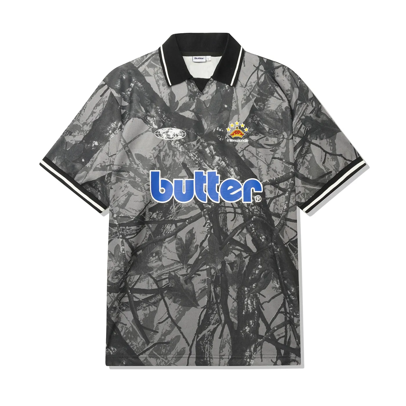 Butter Goods Foliage Camo Jersey - Black