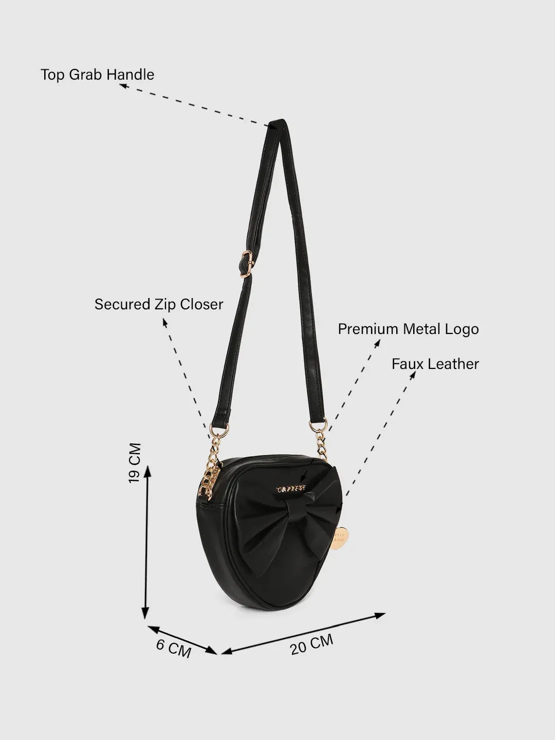 Caprese Cooper Sling Small Black