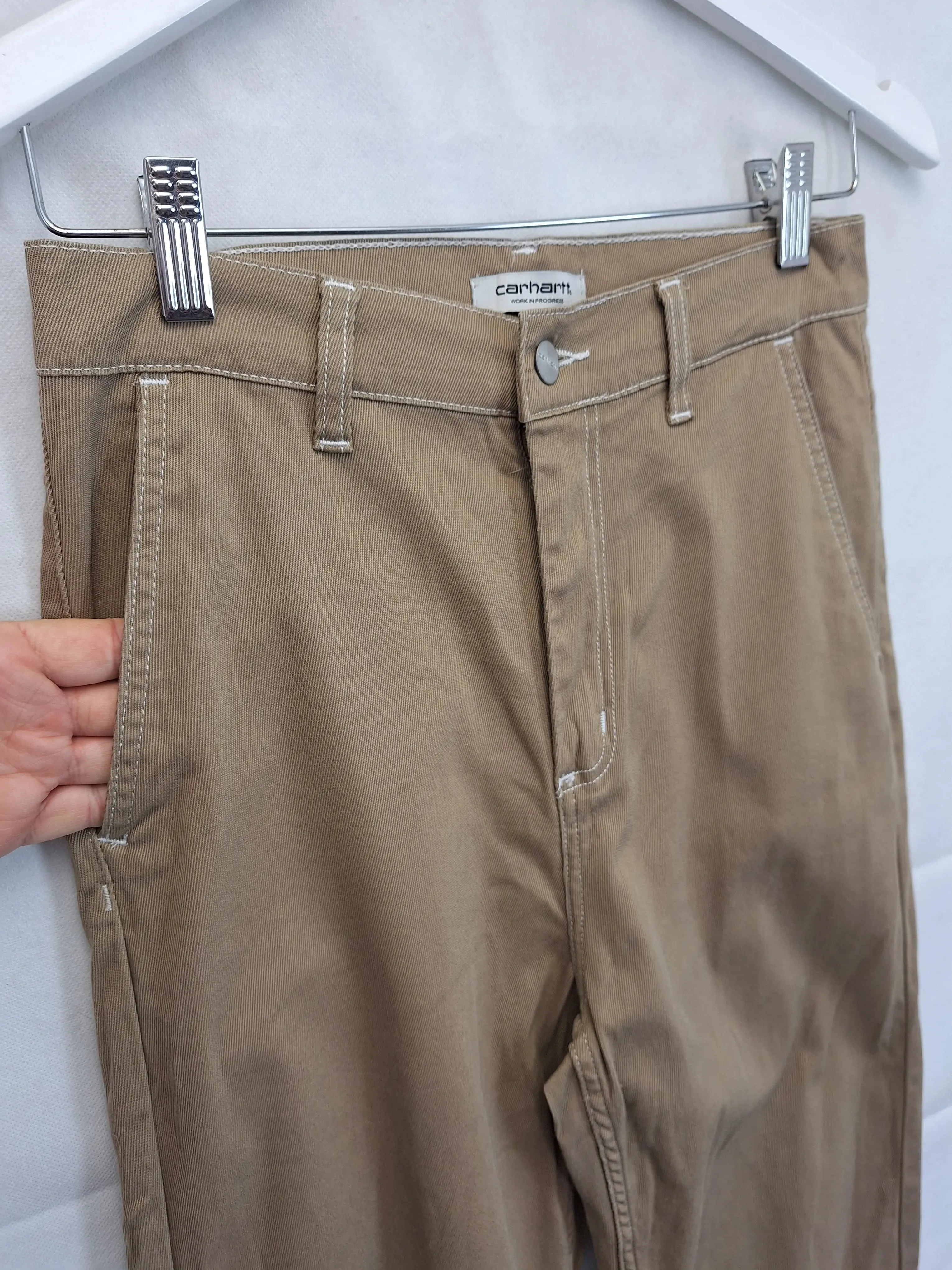 Carhartt Camel Armanda Relaxed Straight Pants Size 8