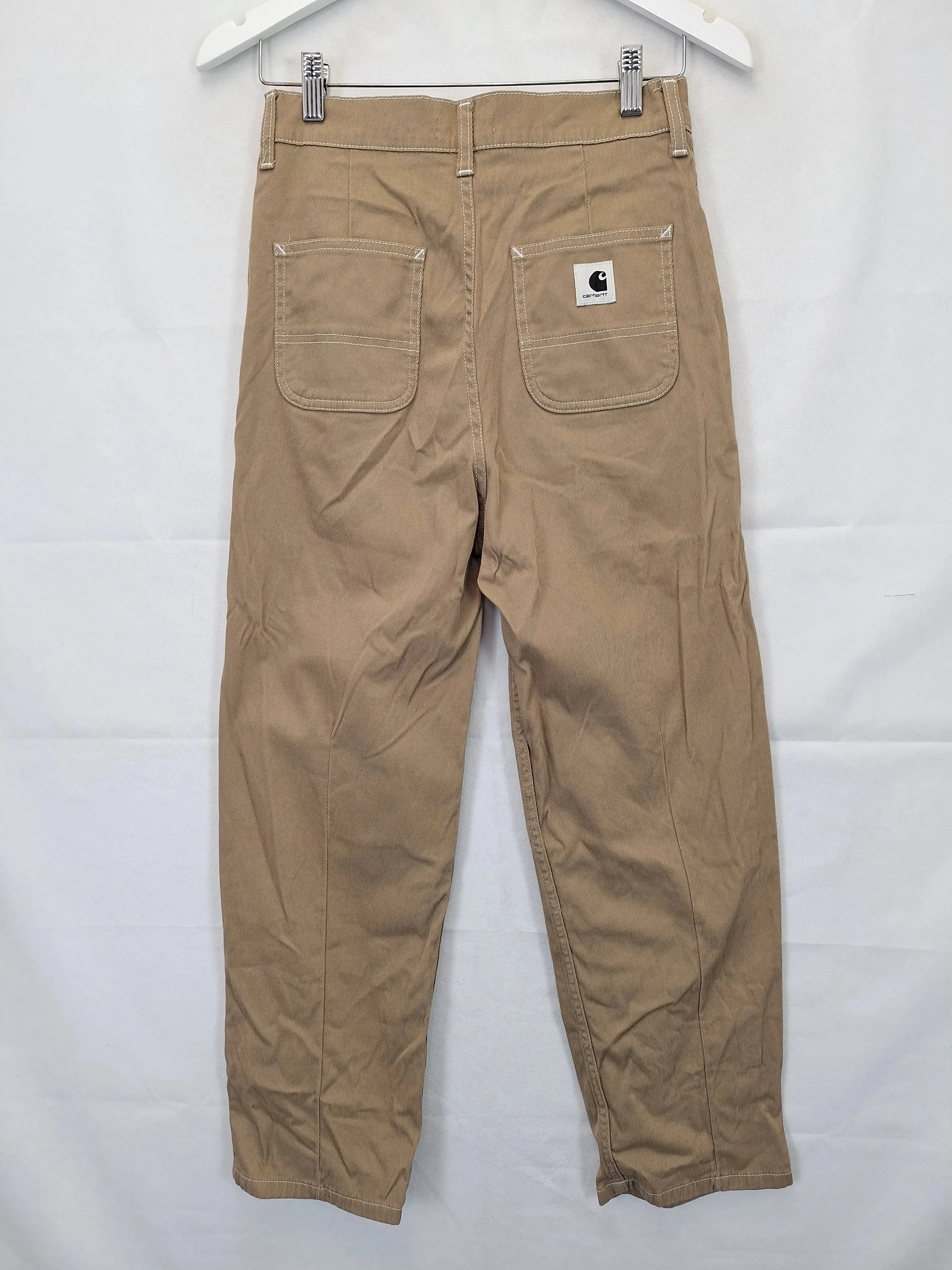 Carhartt Camel Armanda Relaxed Straight Pants Size 8