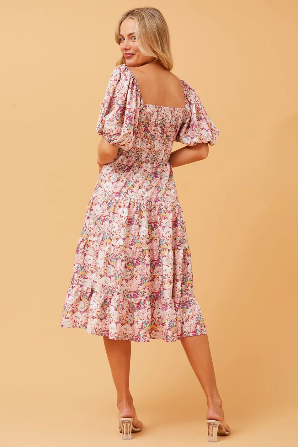 CASSANDRA FLORAL SHORT DRESS