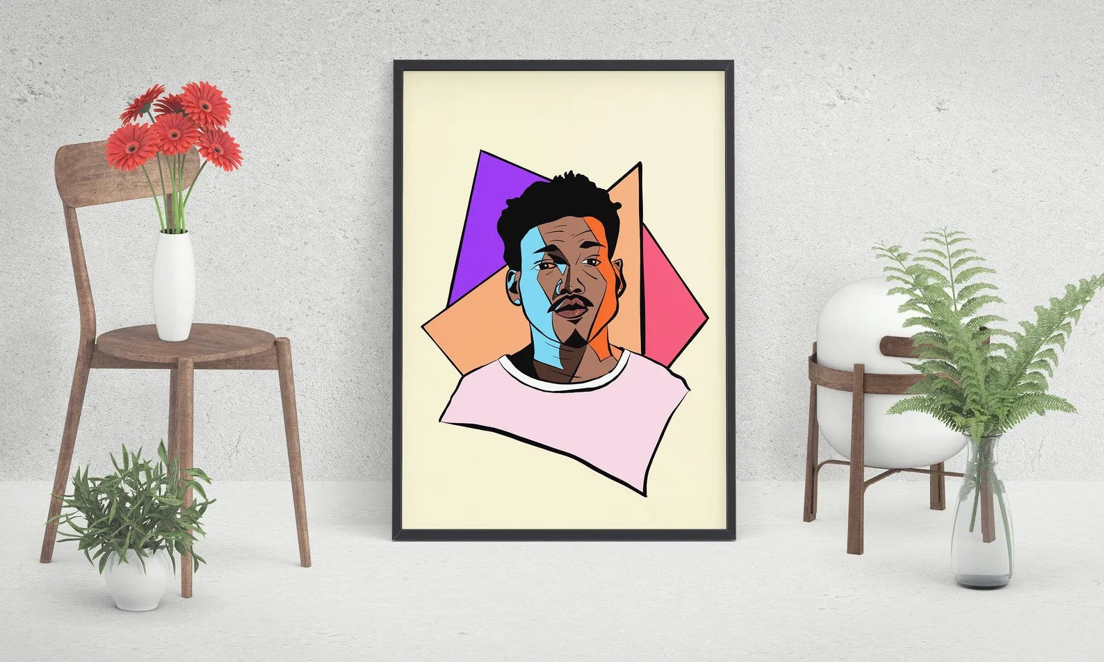 Chance The Rapper Poster, Custom Music Print, Music Poster, Custom Canvas, Home Decor, Wall Hangings, Chance Art