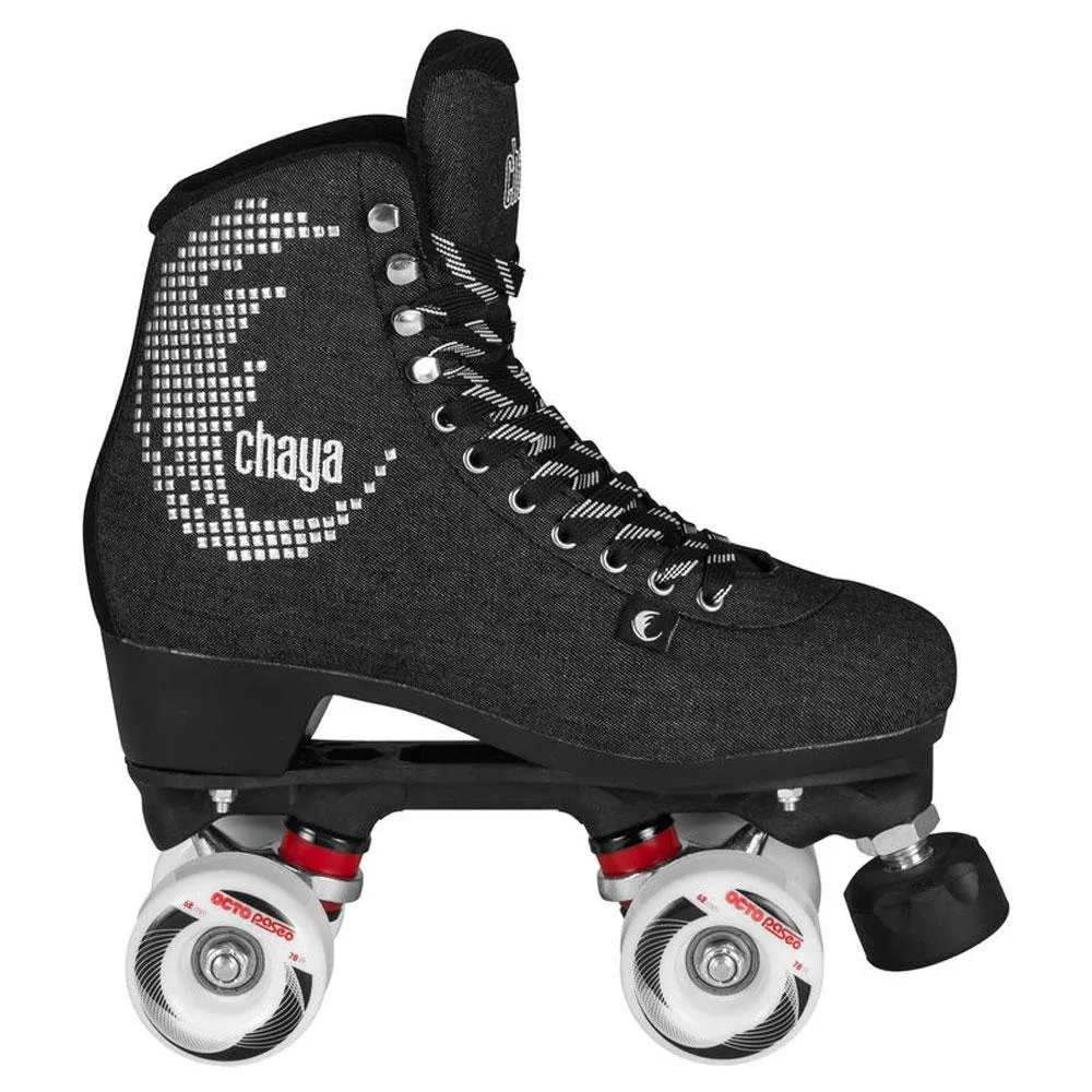 CHAYA Fashion Quad Roller Skates, Black Noir